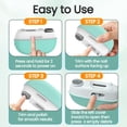 thumbnail image 3 of Electric Nail Clipper for Seniors, 2 Opening Sizes for Thick and Thin Nails, Fast & Safe Trimming Mint Green, 3 of 8