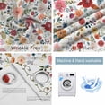 thumbnail image 4 of Watercolor Flowers Blackout Curtains for Bedroom/Living Room, Thermal Insulated Kitchen Curtains, Farmhouse Spring Floral Botanical Grommet Darkening Window Treatment Drapes 27.5"x39"x2, 4 of 8