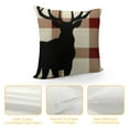 thumbnail image 4 of Nawypu , Classic Retro Christmas Red and Black Buffalo Checkers Plaids Lattice Christmas Tree Animal Elk Deer Decorative Throw Pillow Cover Cushion Case, 4 of 5