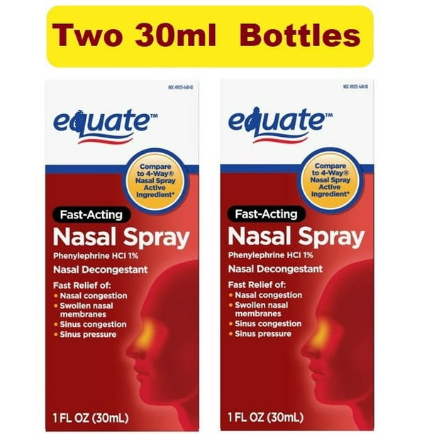 Nasal Spray, Decongestant Phenylephrine Hydrochloride 1, 1 Fl. Oz