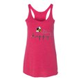 thumbnail image 2 of Wild Bobby, Bee Happy Motivational Inspirational Teachers, Pop Culture, Women Tri-Blend Racerback Tank Top, Shocking Pink, X-Large, 2 of 4