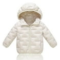 thumbnail image 5 of MEZZALL Warm Girls Down Jacket Winter Coats Kids Lightweight Long Sleeve Outerwear Solid Color Windproof Cold Weather Insulated Hooded With Soft Fabric Comfort And Play Boho Child Streetwear, 5 of 9