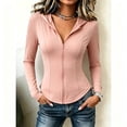 thumbnail image 4 of Purcolt Women's Workout Jackets UPF 50+ Lightweight Zip Up Cropped Athletic Jacket Slim Fit Hooded Running Yoga Tops Thumb Holes, 4 of 4
