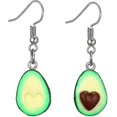 thumbnail image 2 of Pendientes colgantes con forma de corazón y aguacate para mujer, bisutería de San Valentín, regalo para mujer G------Código de producto 60132, 2 of 5