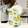 thumbnail image 4 of Tropical Yellow Lemon Kitchen Dish Towels Set of 6 Absorbent Hand Towels，Lint-Free 18"x28" Summer Green Leaves Polyester Hanging Fast Drying Dishcloths for Cooking Baking Home Tea Bar Clean, 4 of 5