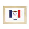 thumbnail image 1 of American State Flag Contour Iowa Desktop Photo Frame Picture Art Decoration Painting 6x8 inch, 1 of 3