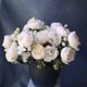 thumbnail image 5 of Ramo de flores artificiales, hortensias, peonías, bayas, arreglo floral sintético de 5 cabezas para centros de mesa de bodas y decoración del hogar, 5 of 6