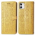 thumbnail image 1 of Funda Cartera FOXDOCK para iPhone 12 Mini , Flip PU con Relieve de Gatos y Perros, Tarjetero y Soporte, 1 of 6