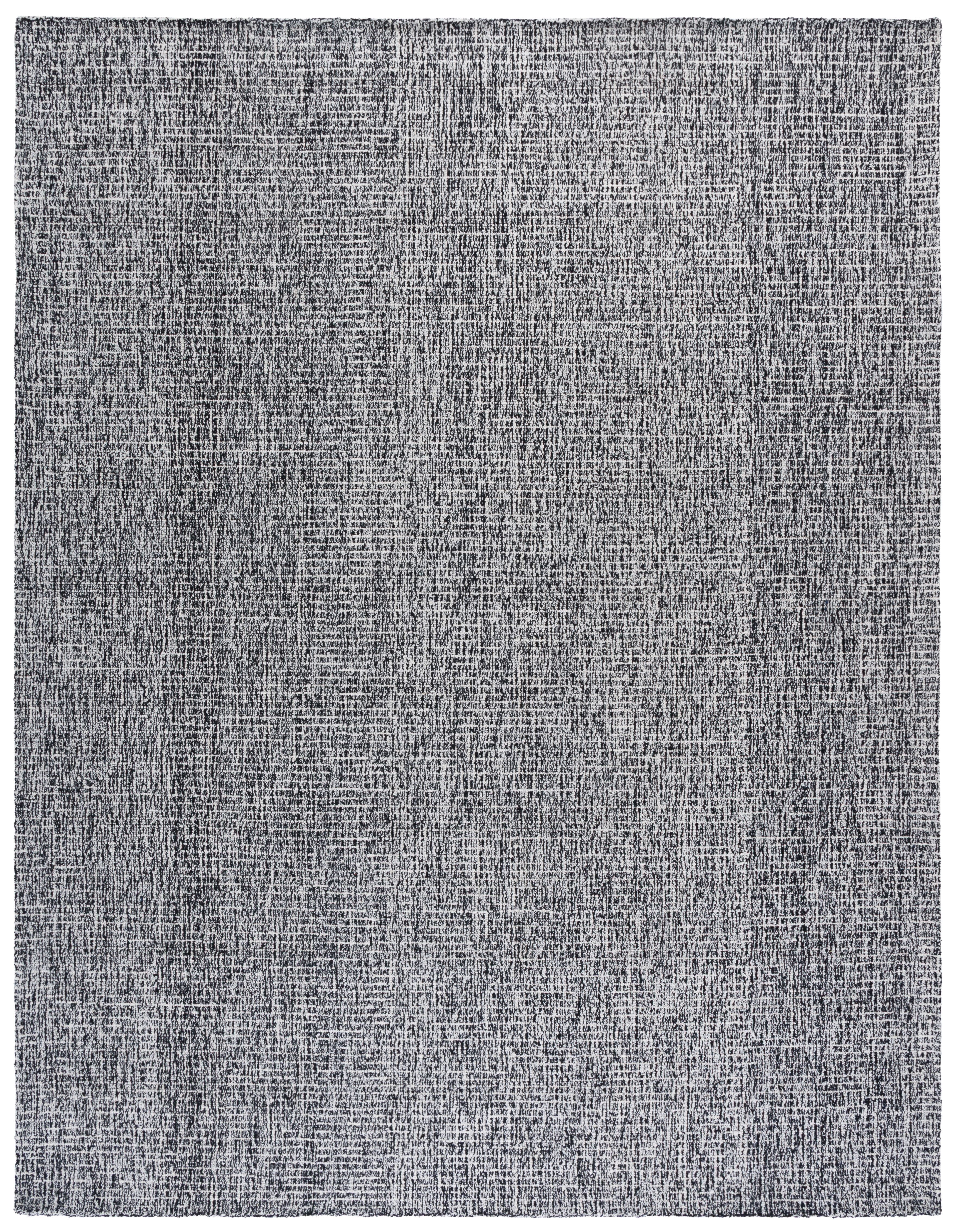 Safavieh Abstract Delia Distressed Wool Area Rug, Black/Ivory, 9' x 12'