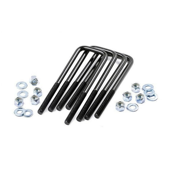 Rough Country 9/16" Square Suspension U-Bolts  | 9/16 x 3.25 x 8.5 - 7627