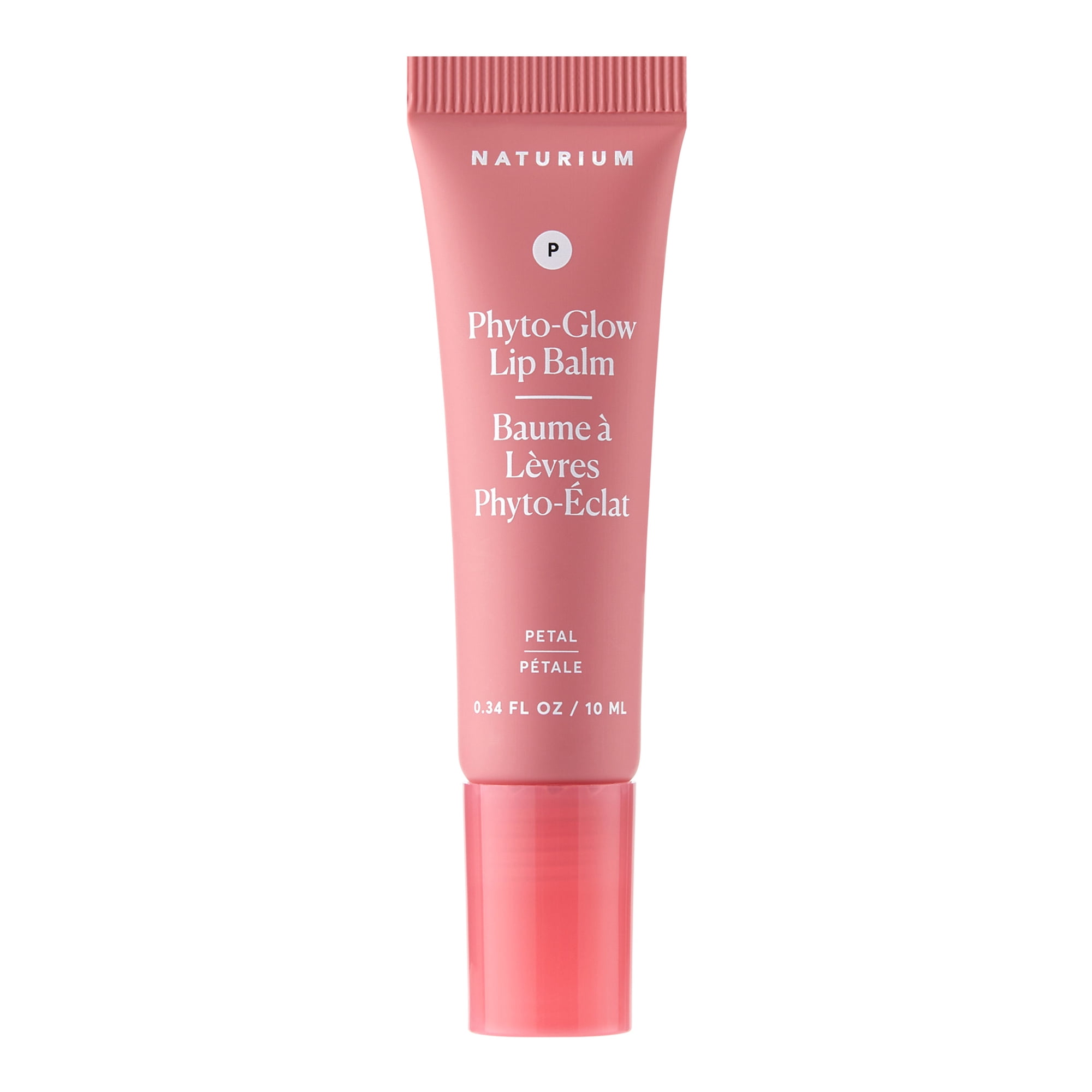 Naturium Phyto-Glow Lip Balm with Shea Butter & Squalane, Petal, 0.34 fl oz