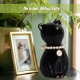thumbnail image 3 of Urna para gatos DidiBirdi, cerámica elegante, para cremación, 7 kg, con collar, 3 of 9