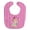 Fairies, variant on Fairy House Pink Stripes Baby Bib