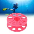 thumbnail image 4 of Diving Finger Spool, 8 Round Holes Finger Reel Easy To Operate Durable Portable  for Cave Diving Pink,Purple,Yellow, 4 of 7