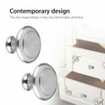 thumbnail image 3 of Lohoms Door Knobs, 40PCS Cabinet Knobs Drawer Pulls, Stainless Steel Door Handles Kitchen Cupboard Drawer Hardware Brushed Nickel Pulls With Screws, Silver, 3 of 11