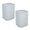 Gray, variant on Bath Bliss 2.1 gal Acrylic Bathroom Trash Can, White