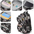 thumbnail image 4 of Skull and Blood Gothic Pattern Backpack for School, Cute School Bag with Adjustable Shoulder Straps and Padded Back, 16.9"x12.6"x5.9", 4 of 5