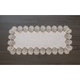 thumbnail image 2 of Beige Rose Lace Table Runner (15"x35"), 2 of 5