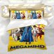 thumbnail image 5 of Megamente Conjunto de sábanas temático, trío de piezas, cómodo y amigable con la piel, diseño único, regalo de decoración para el hogar para familiares, amigos y fans,135cm *200cm, 5 of 6