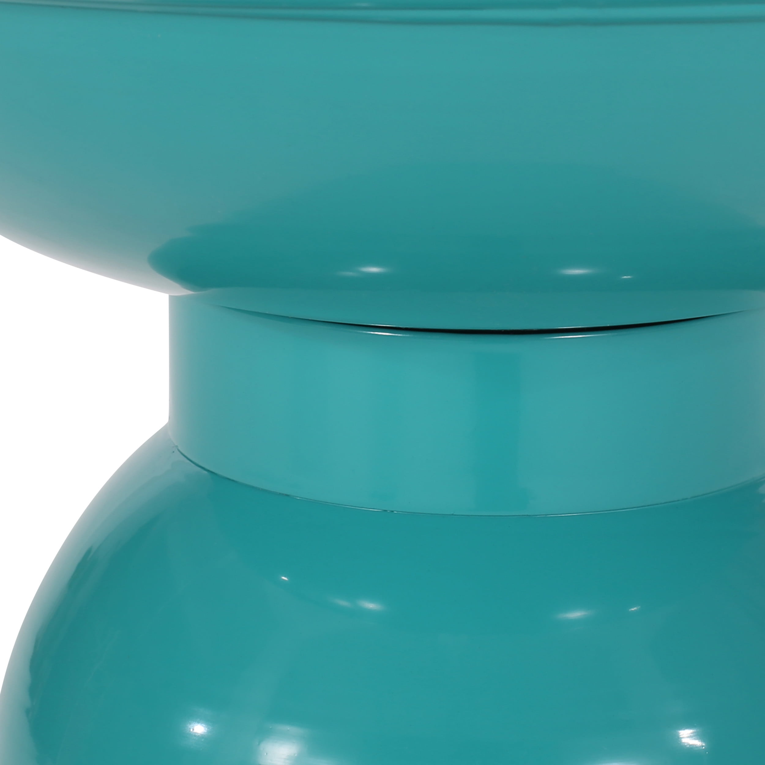 Aston Metal Outdoor Side Table, Teal