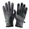 thumbnail image 4 of LOVIVER Gants de Cyclisme d'Hiver Chauds Imperméables Coupe-Vent Gris K112, 4 of 8