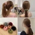 thumbnail image 2 of Jinsinto 3 Pcs de Nid d'Oiseaux Attache-Cheveux Extensible Porte-Queue de Cheval Boule, 2 of 7