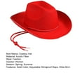 thumbnail image 5 of Zruodwans Hemming Wide Brim Floppy Hat Adjustable Western Cowboy Cowgirl Hat Jazz Sun Hat Classic Vintage Bowler Hat for Kids Girls, 5 of 8