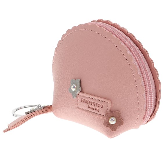 Raindrops Back to School 1Pcs Change Purse Women Coin Bag Pink Fashionable Organizing Coins