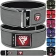 thumbnail image 1 of RDX Weight Lifting Belt 4 Adjustable Back Lumbar Support Bodybuilding, Powerlifting Functional Strength Training Core Exercise Fitness Workout Squats Deadlifts, Home Gym Equipment, 1 of 8