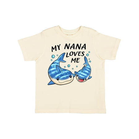 

Inktastic My Nana Loves Me- Whale Shark Gift Toddler Boy or Toddler Girl T-Shirt