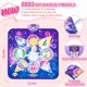 thumbnail image 4 of Tapete de baile para niños, juguetes de unicornio para niñas, tapete de baile electrónico con 7 modos de juego, juegos de baile con luces LED sensibles al tacto, tapete musical de Navidad para niñas, 4 of 6