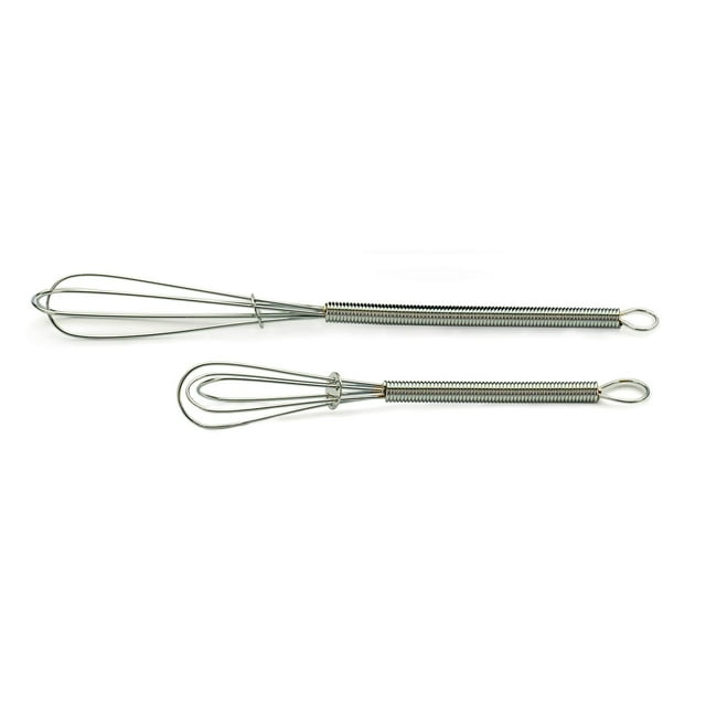 Rsvp International Kitchen Tool Collection, Stainless Steel, Dishwasher Safe, Mini Whisk Set