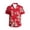 Red, variant on Shirts for Men Tropical Print Short Sleeve Summer Casual Button Down Collar Loose Beach Vacation Hawaiian Red Shirt