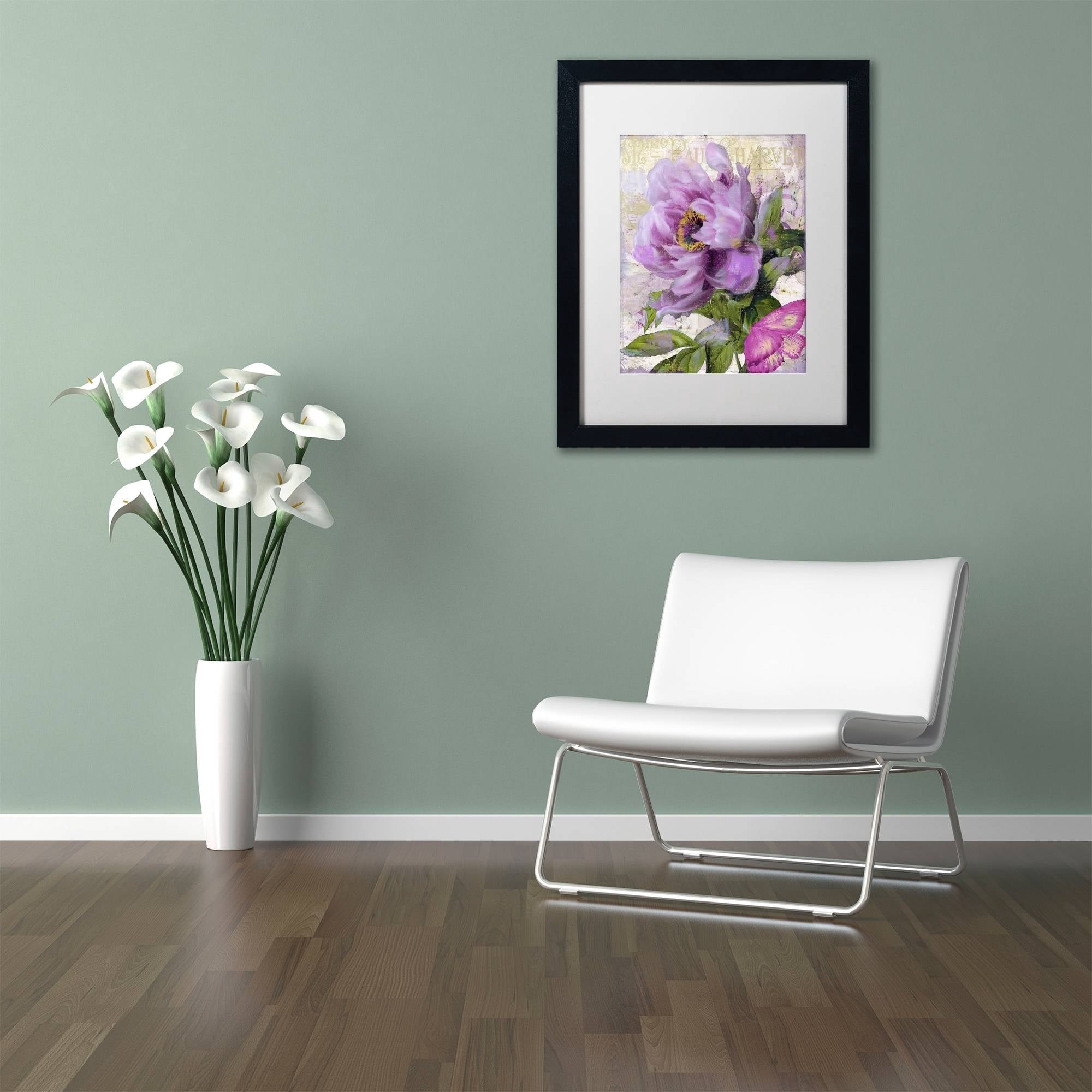 Trademark Fine Art "July" Canvas Art by Color Bakery White Matte, Black Frame