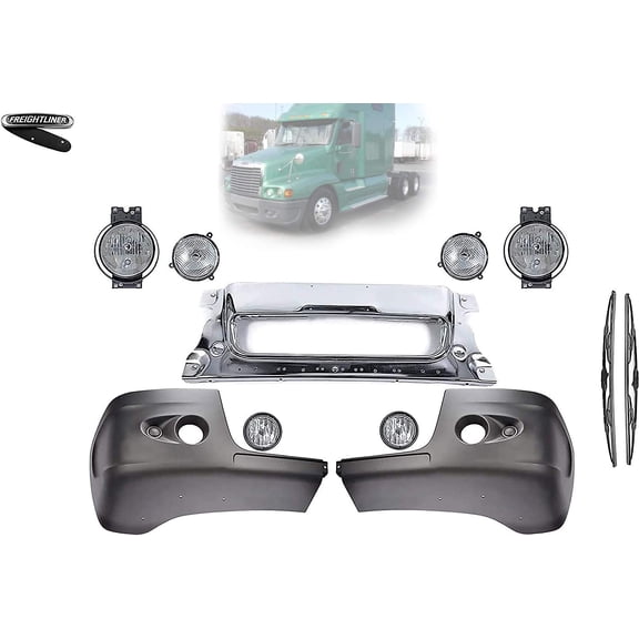 Freightliner Century Chrome Bumper Center and Bumper Corners - Plastic