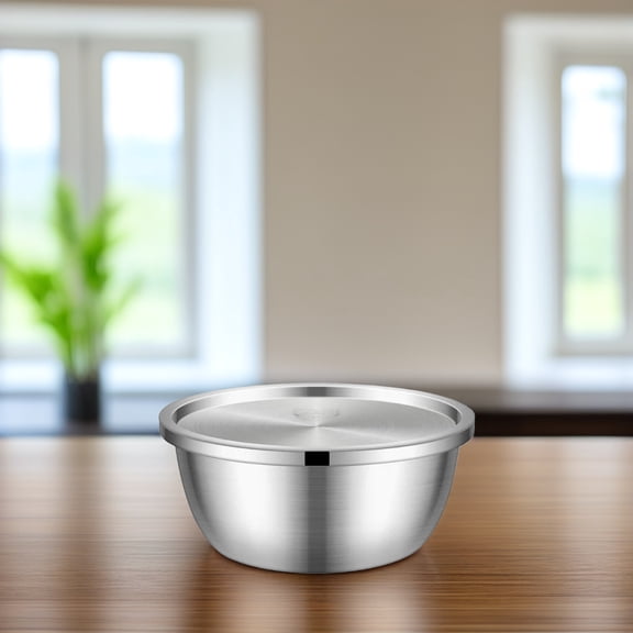 DRAFIDEEP Stainless Steel Mixing Bowls Set, Plated, Kitchen Bowls for Baking, Cooking, and Food Prep
