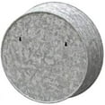 thumbnail image 2 of Panacea 14" Round Galvanized Metal Wall Planter, 2 of 2