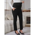 thumbnail image 5 of DARING DIVA Women's Pregnancy Pants Skinny Leg Over Belly Trousers S Black, 5 of 8