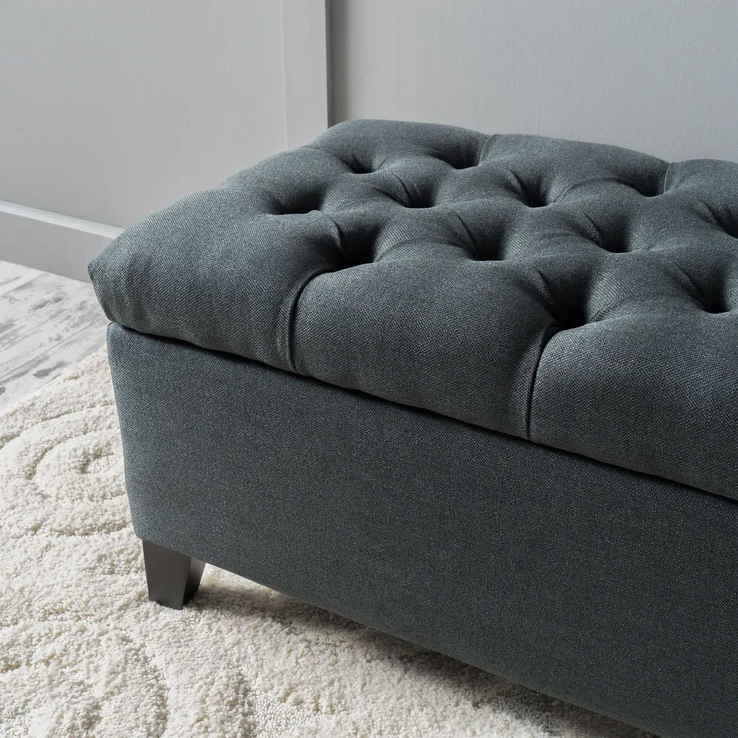 Storage Ottoman, Multipurpose Accent Ottoman for Living Room Bedroom Entryway