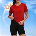 thumbnail image 2 of Enridrech Womens Athletic T Shirts Sun Protection Tee Top Short Sleeve Tops Summer Workout Hiking Running Tshirt, 2 of 7