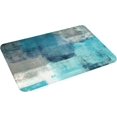thumbnail image 2 of Bath Mat for Bathroom Modern Art Gry Turquoise Abstract Rugs Shower Mats Memory Foam Rug Non Slip Floor Small Carpet Soft Light Absorbent Washable for Home Hotel Decor 15.7 X 23.6 inch, 2 of 6