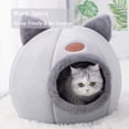 thumbnail image 2 of Heywce Warm Cat Bed With Removable Washable Cushioned Pillow For Cats Puppy And Small Dogs In A Cute Cat Head Shape., 2 of 9