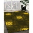 thumbnail image 3 of Ahgly Company Machine Washable Indoor Rectangle Transitional Dark Yellow Green Area Rugs, 8' x 10', 3 of 7