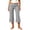 aa04_Gray, variant on Wide Leg Capri Pants for Women Elastic Waist Cropped Pants Plus Size High Waist Flowy Loose Solid Womens Yoga Pants Palazzo