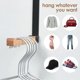 thumbnail image 3 of Foldable Wood Over The Door Hook Multipurpose Heavy Duty Coat Storage Hanger, 3 of 5