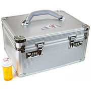 Large Medication Carrying Case - Silver