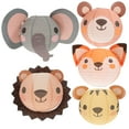thumbnail image 1 of MasteelfCA 5pcs Cartoon Animals Lanterns Folding Paper Lanterns Jungle Birthday Party Decorations, 1 of 8
