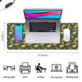 thumbnail image 5 of Long Mouse Pads for Desk,DarkGreen Cartoon Dinosaurs Eggs Pattern Desk Mats on Top Of Desks, Desk Mouse Pad Extra Large with 3mm Non-Slip Base and Stitched Edge for Gaming,Office,Work,Home 31.5"x11.8", 5 of 6