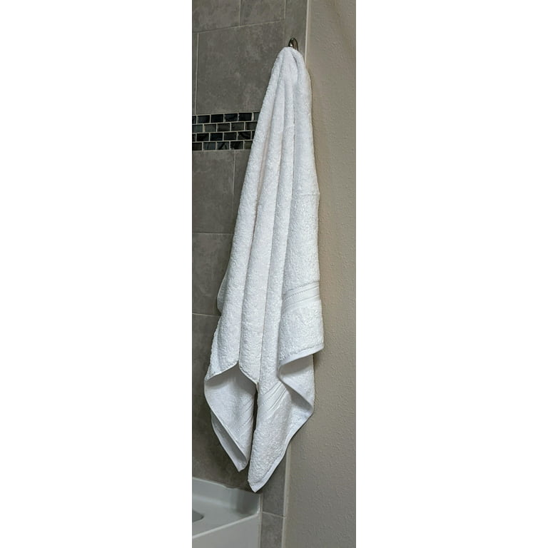 XL Bath Towel, 30x60, 20 lb/dz, White, Rapture