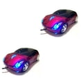 thumbnail image 1 of bedienty Universal Car Shaped Wired Optical Mouse Replacement Home Office Portable 3 Keys Gaming Computer Mice Accessories Show as Picture 2Set, 1 of 6